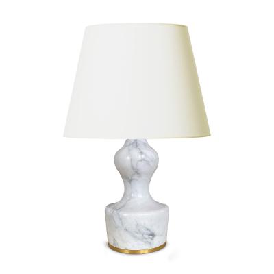  Bergboms Mod Pair of Petite Marble Lamps by Bergboms Co Attrib 