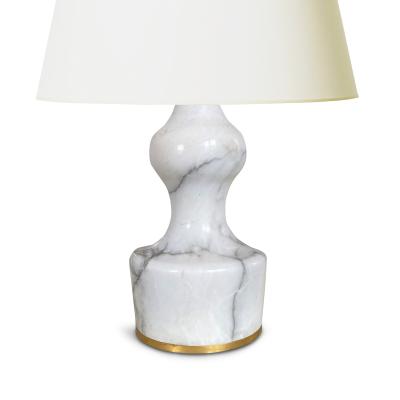  Bergboms Mod Pair of Petite Marble Lamps by Bergboms Co Attrib 