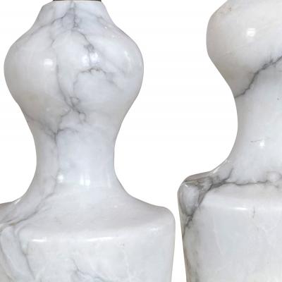  Bergboms Mod Pair of Petite Marble Lamps by Bergboms Co Attrib 