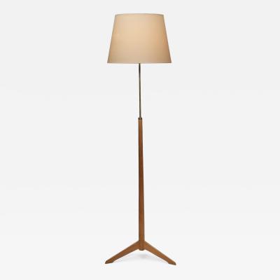 Bergboms Model G 34 Oak Floor Lamp for Bergboms Sweden 1960s