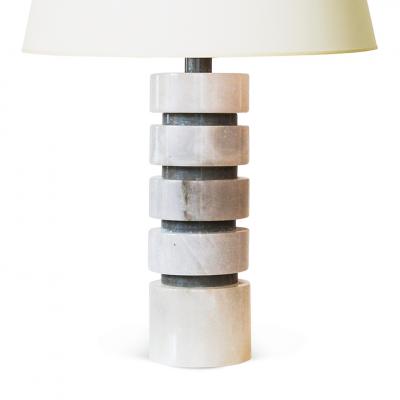  Bergboms Pair of Art Deco Inspired Marble Table Lamps by Bergboms Co 