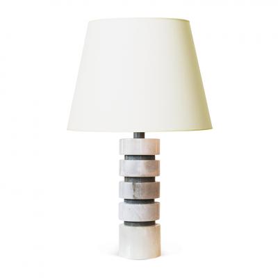  Bergboms Pair of Art Deco Inspired Marble Table Lamps by Bergboms Co 