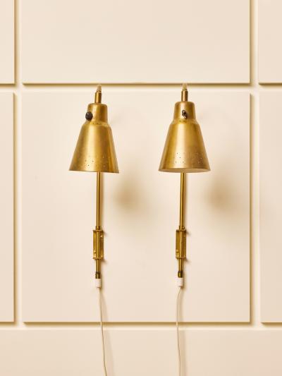  Bergboms Pair of Bergboms SL 3 Adjustable Brass Wall Sconces