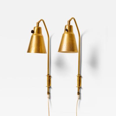  Bergboms Pair of Bergboms SL 3 Adjustable Brass Wall Sconces