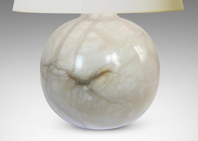  Bergboms Pair of Petite Table Lamps in Marble by Bergboms Co 