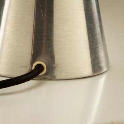  Bergboms Pair of Rosewood and Aluminium Table Lamps by Bergboms Sweden 1950s