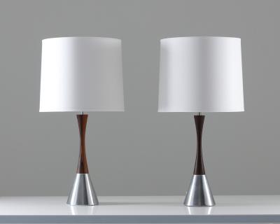  Bergboms Pair of Scandinavian Midcentury Table Lamps by Bergboms