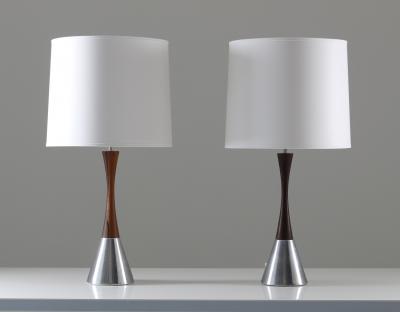  Bergboms Pair of Scandinavian Midcentury Table Lamps by Bergboms