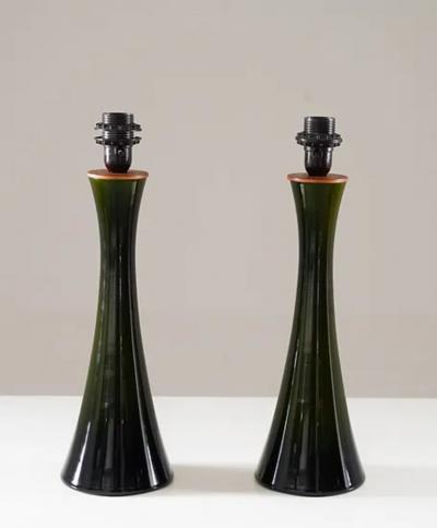  Bergboms Pair of Scandinavian Midcentury Table Lamps by Bergboms