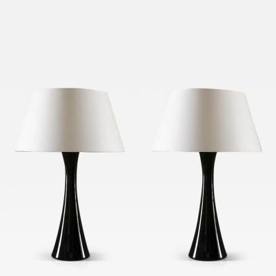  Bergboms Pair of Scandinavian Midcentury Table Lamps by Bergboms
