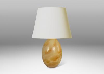  Bergboms Pair of Small Table Lamps in Alabaster by Bergboms Co 