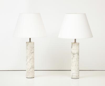  Bergboms Pair of Swedish Bergboms B 10 Marble Table Lamps circa 1960s