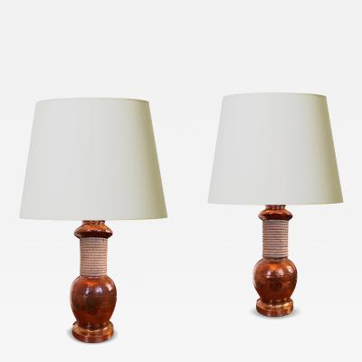  Bergboms Pair of Table Lamps by Bergboms Co 
