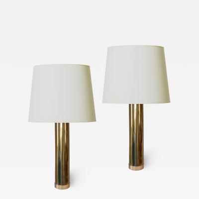  Bergboms Pair of Table Lamps in Brass by Bergboms Co 