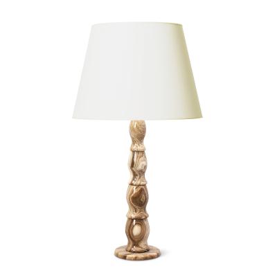 Bergboms Pair of Tall Table Lamps in Striae Onyx by Bergboms Co 