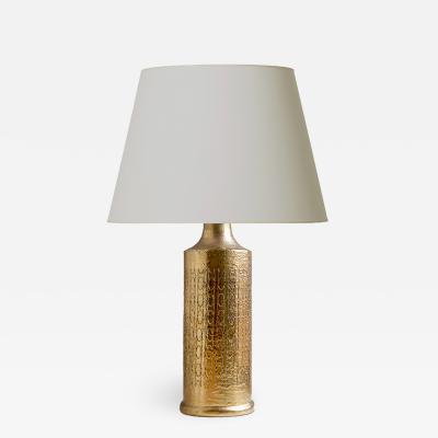  Bergboms Pair of table lamps in gold luster by Bergboms