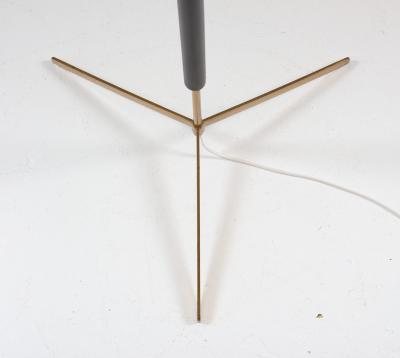  Bergboms Scandinavian Midcentury Floor Lamps in Brass and Wood by Bergboms Sweden