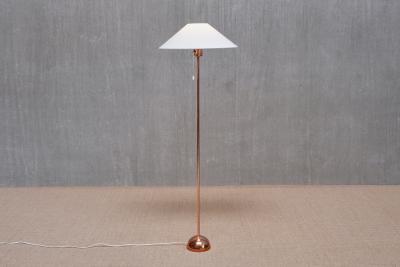  Bergboms Scandinavian Modern Bergboms G01 Floor Lamp in Copper Sweden 1960s