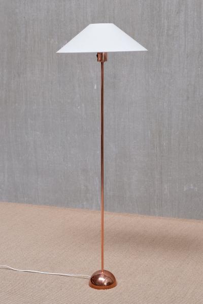  Bergboms Scandinavian Modern Bergboms G01 Floor Lamp in Copper Sweden 1960s