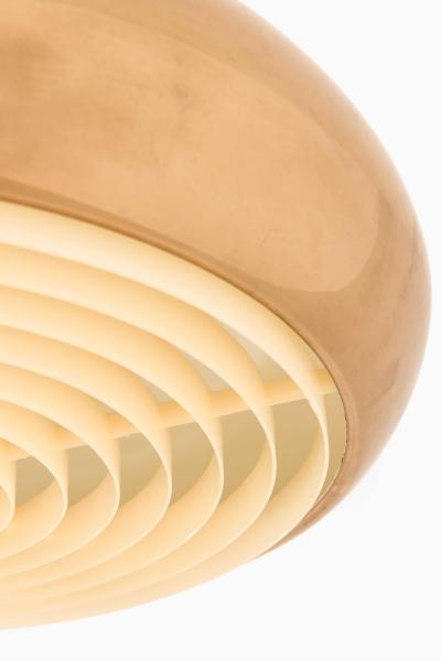  Bergboms Scandinavian Modern Ceiling Lamp in Brass by Bergboms 1960s