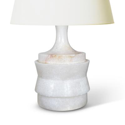  Bergboms Sculptural Pair of Table Lamps in Alabaster Attributed to Bergboms