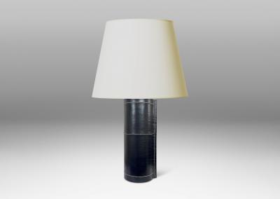  Bergboms Table Lamp In Stitched Leather by Bergboms Co 