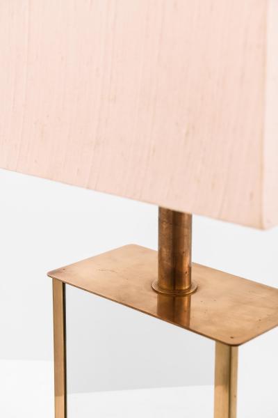  Bergboms Table Lamp in Brass and Mirrored Glass by Bergboms 1970s