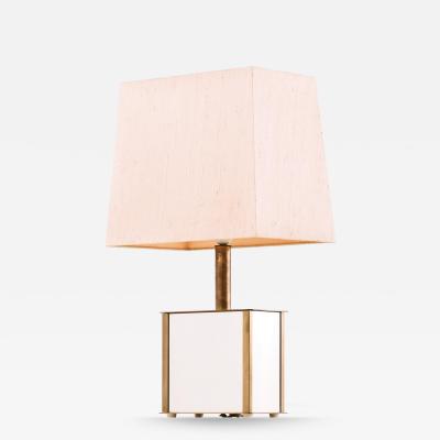  Bergboms Table Lamp in Brass and Mirrored Glass by Bergboms 1970s