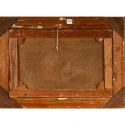  Bernard De Gempt Antique Oil Painting of Dogs by Bernard De Gempt