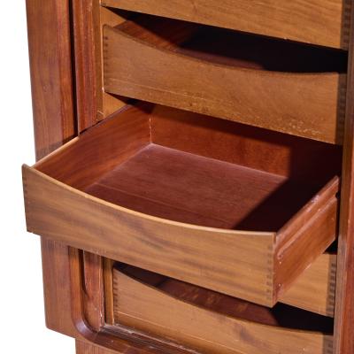  Bernhard Petersen Bernhard Pedersen Mid Century Danish Teak Tambour Armoire Dresser