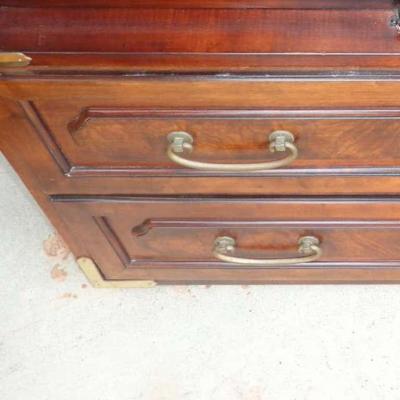  Bernhardt Design Midcentury Chin Hua Campaign Armoire by Bernhardt