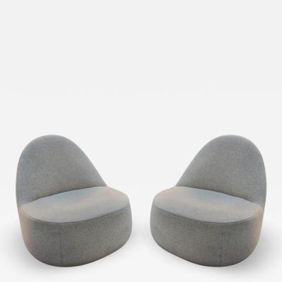  Bernhardt Design Mitt Lounge Chairs Pair Claudia Harry Washington Bernhardt Design Space Age