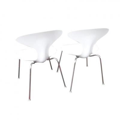  Bernhardt Design Set of 12 Bernhardt Orbit Dining Chairs by Russ Lovegrove