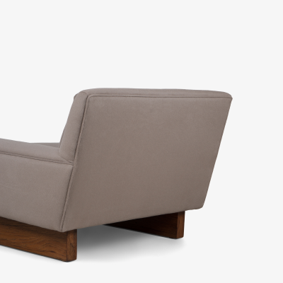  Bernhardt Furniture Company Bernhardt Furniture Club Lounge Chairs in Alpaca Wool Walnut by Flair Pair