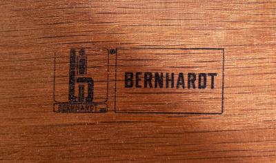  Bernhardt Furniture Mid century Bernhardt Pecan Campaign Bachelors Chests a Pair