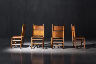  Bernini Kentucky Chairs by Carlo Scarpa for Bernini Italy 1980s