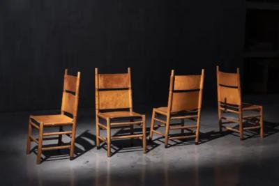  Bernini Kentucky Chairs by Carlo Scarpa for Bernini Italy 1980s