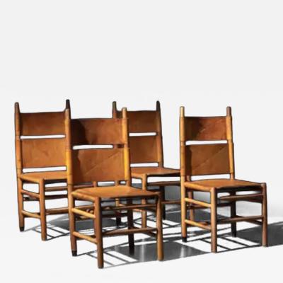  Bernini Kentucky Chairs by Carlo Scarpa for Bernini Italy 1980s