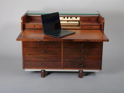  Bernini Rolltop desk Italy c1950