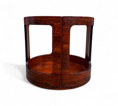  Bertomeu Cia Brazilian Modern Side Table in Rosewood Bertomeu 1950s 1960s