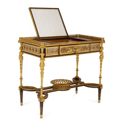  Beurdeley Antique writing table by Beurdeley after a model by Adam Weisweiler