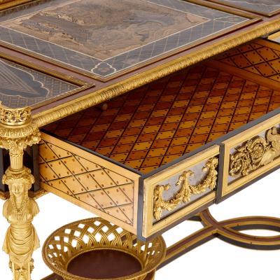  Beurdeley Antique writing table by Beurdeley after a model by Adam Weisweiler