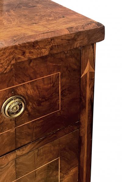  Biedermeier Austrian Biedermeier Mahogany Veneered Chest of Drawers
