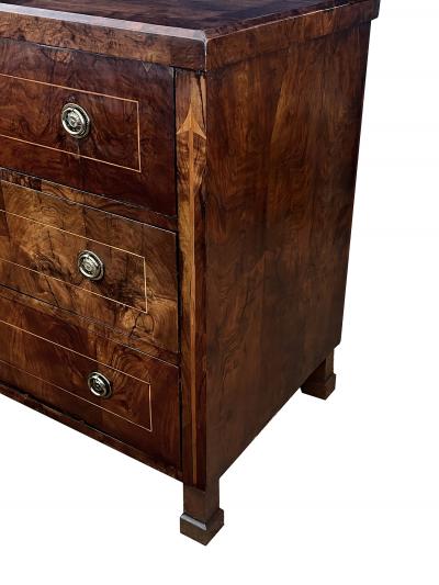  Biedermeier Austrian Biedermeier Mahogany Veneered Chest of Drawers