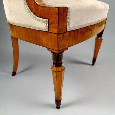  Biedermeier Fine Pair of Biedermeier Armchairs Italy 1827