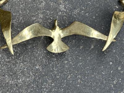  Bijan MODERN BRASS SEAGULL WALL SCULPTURE BY BIJAN