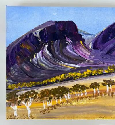  Billy Ben Perrurle Billy Benn Perrurle Australian Aboriginal Landscape Paintings Set of 3