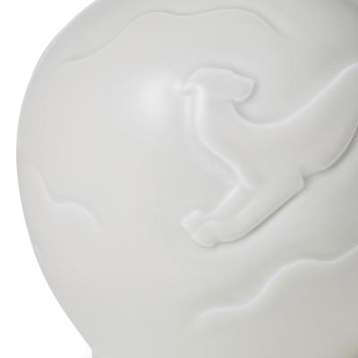  Bing Gr ndahl Art Deco Vase with Animal Reliefs by Ebbe Sadolin for Bing Groendahl