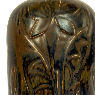  Bing Gr ndahl Table Lamp with Floral Relief by Cathinka Olsen for Bing Groendahl