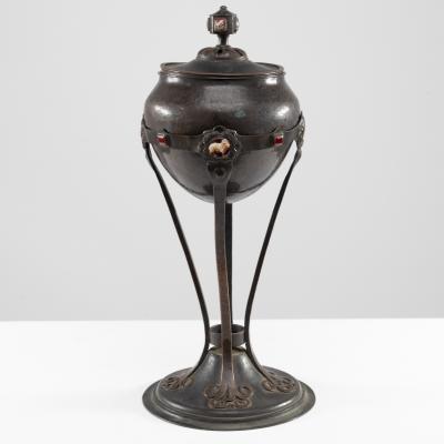  Birmingham Guild of Handicraft Birmingham Guild Handicraft Arts Crafts Patinated Hand hammered Brass Chalice